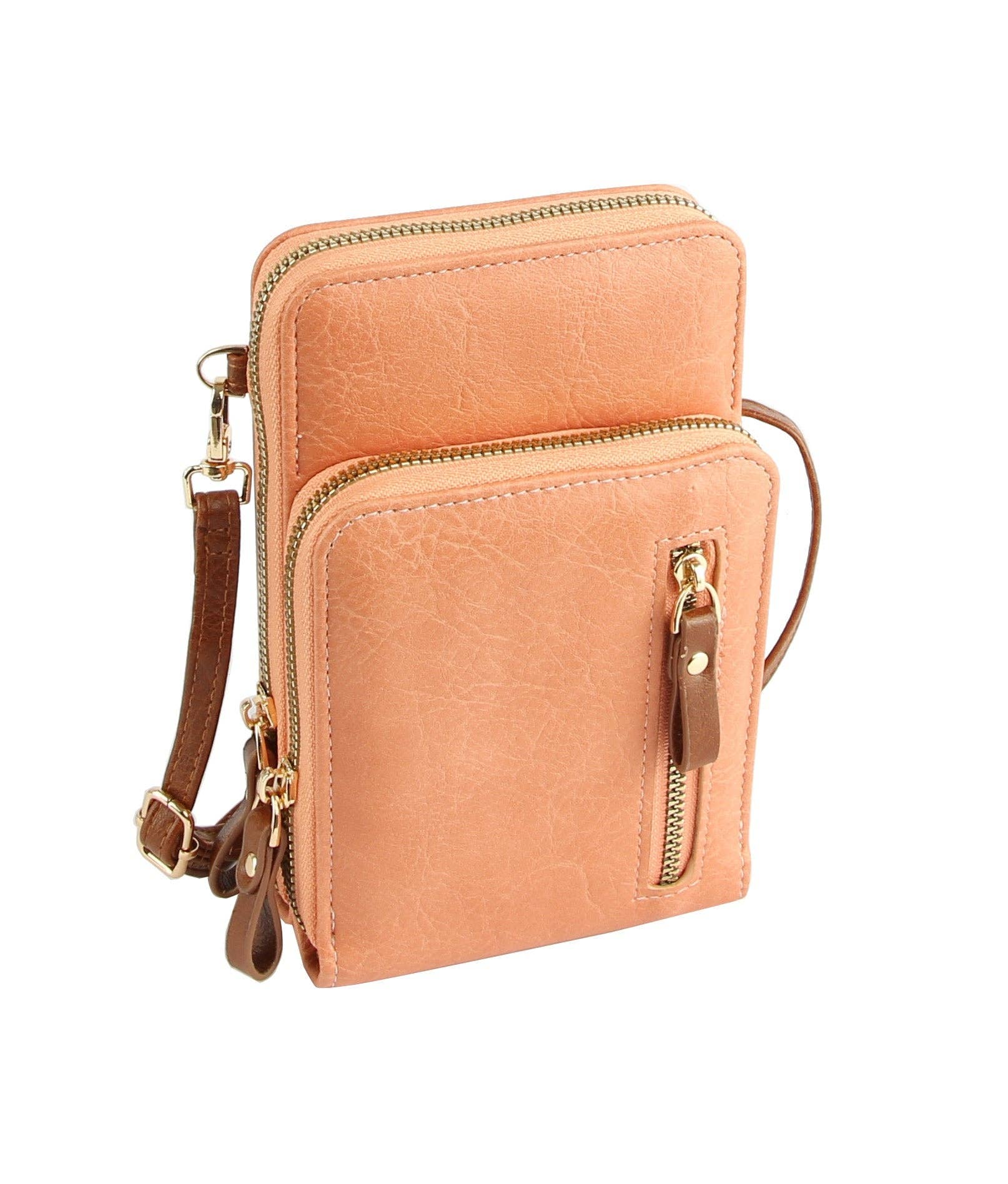 Lavender Multi Pocket Phone Crossbody Bag