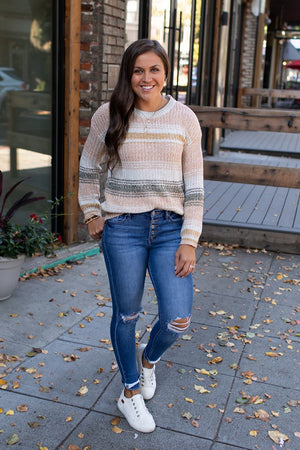 Fall Stripe Knit Sweater