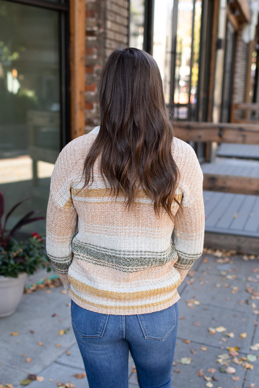 Fall Stripe Knit Sweater