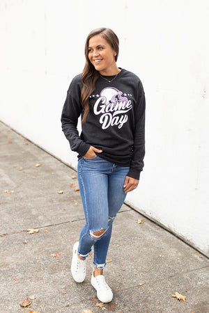 Htr Black White Game Day Sweatshirt