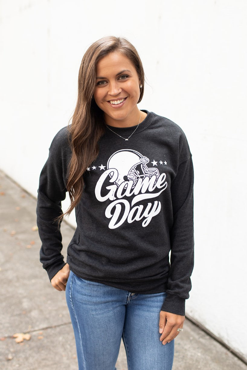 Htr Black White Game Day Sweatshirt