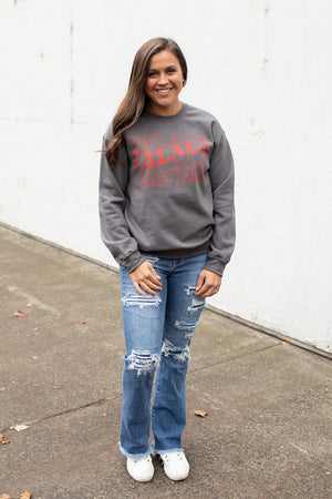 Gray FaLaLa Crewneck Sweatshirt (Unisex SM-2X)