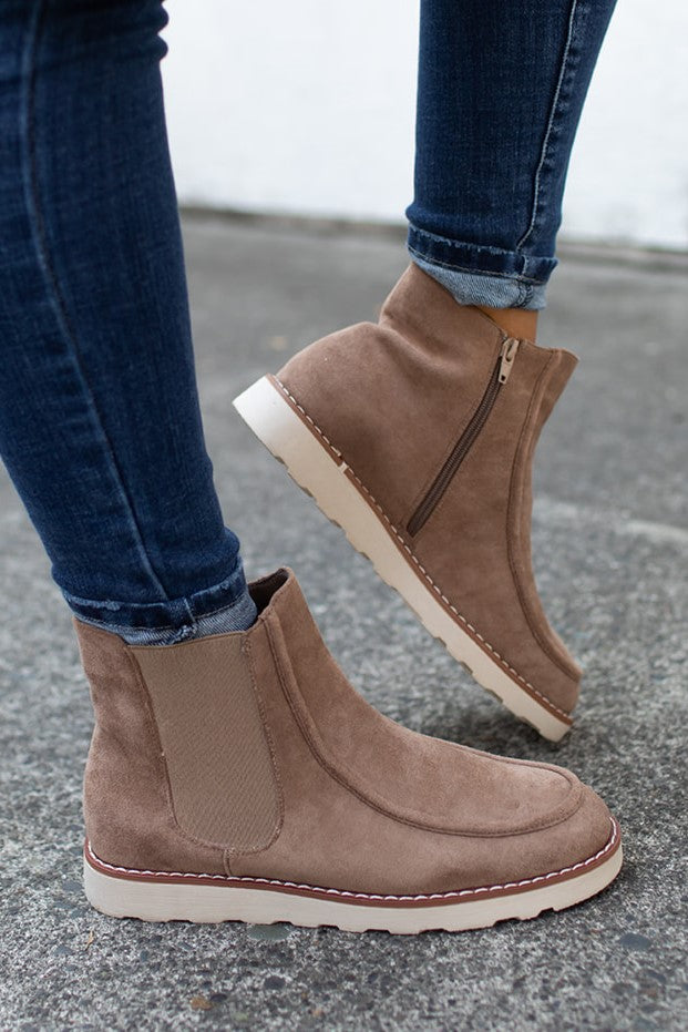 Taupe Tally Mocc Boots (7-11)