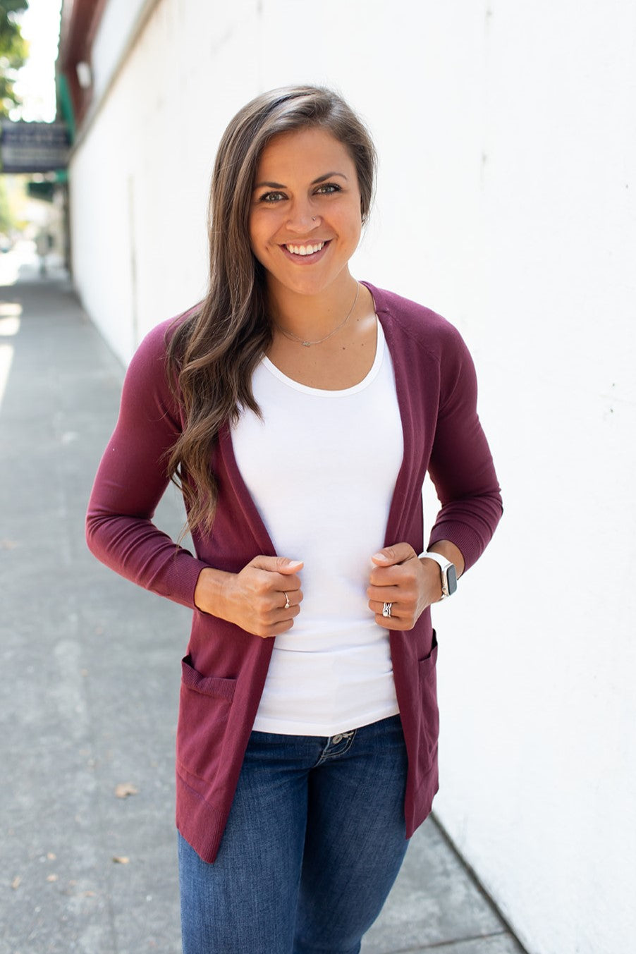 Mulberry Raglan Pocket Cardigan (SM-2X)