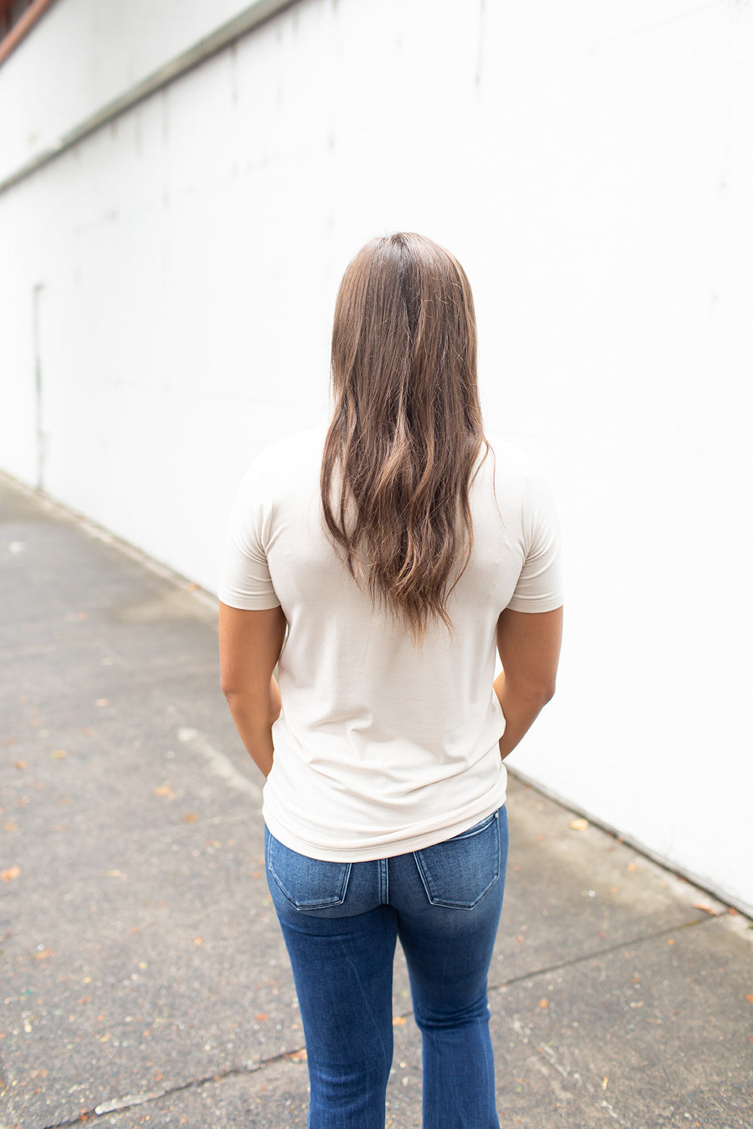 Beige Basic Crew Neck Tee (SM-3XL)