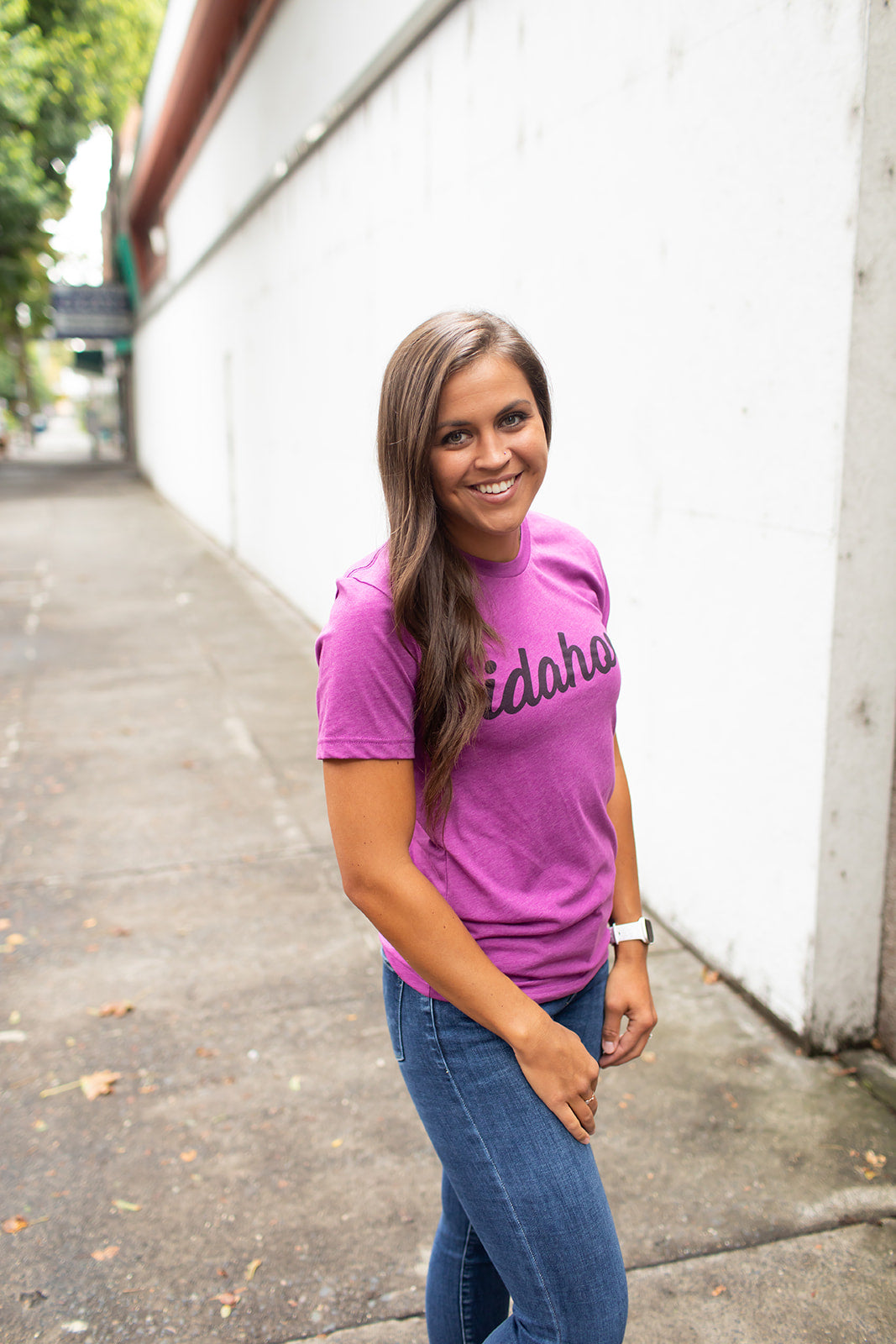 Magenta Idaho Heart Graphic Tee (Unisex SM-2X)