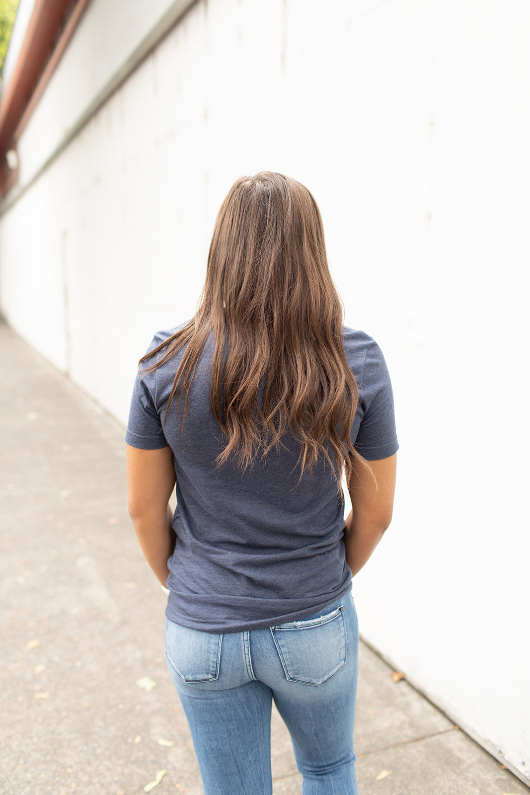 Navy Geo Mountain Graphic Tee (Unisex SM-2X)