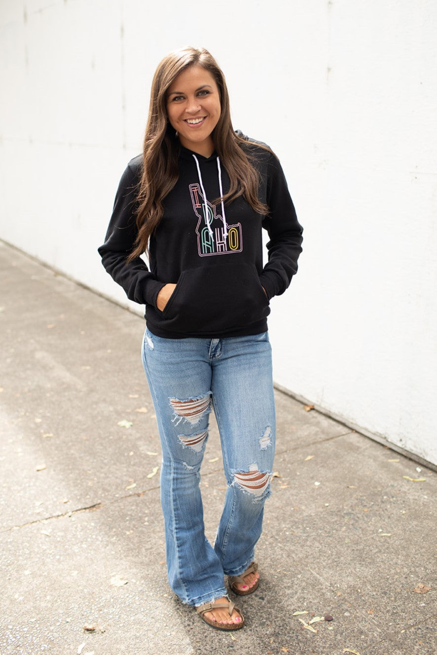 Black Neon Idaho Hoodie (Unisex)