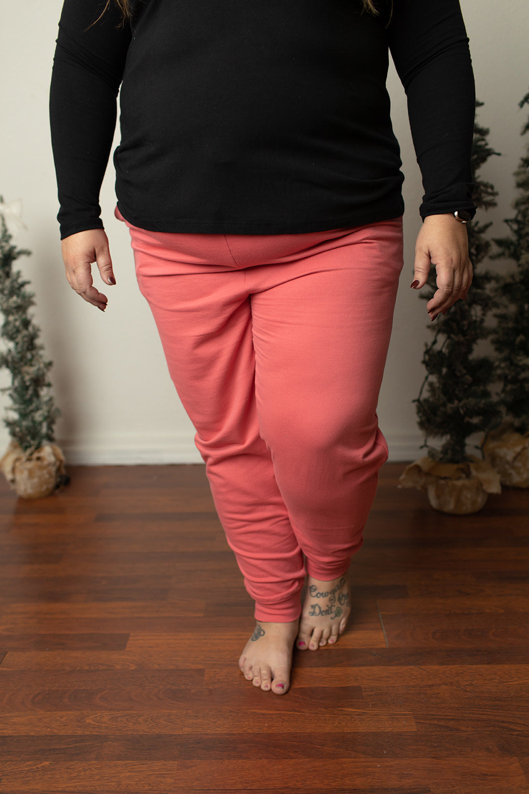 Rose Pink Lightweight Jogger Pants (SM-3X)