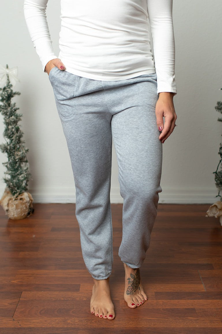 Gray Lined Jogger Pants (SM-3X)