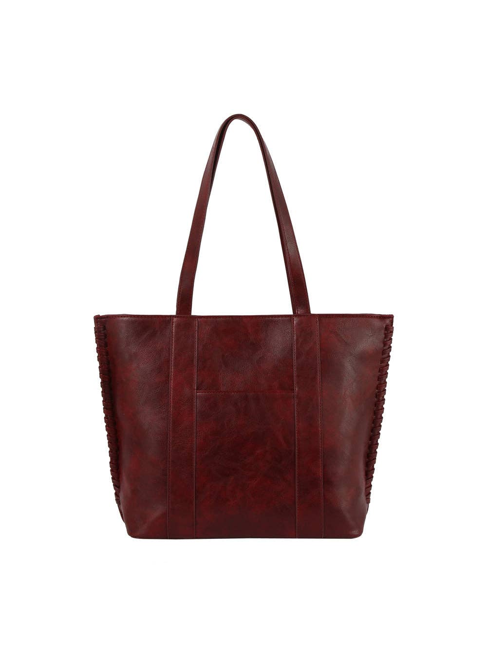 Red Side Braided Tote