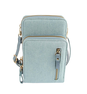 Lavender Multi Pocket Phone Crossbody Bag