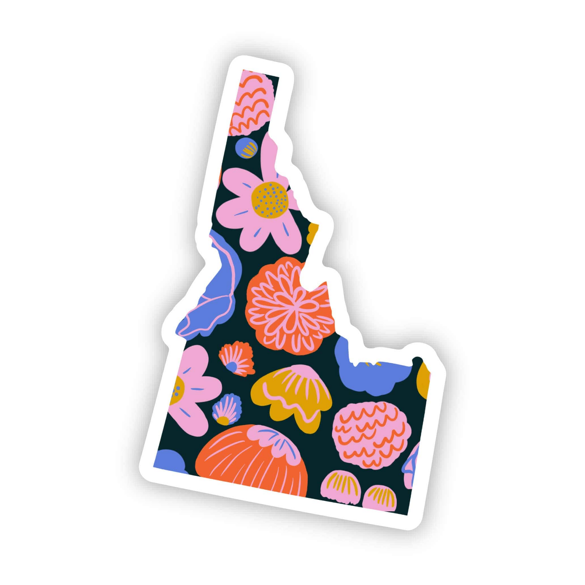 Colorful Flower Idaho Sticker