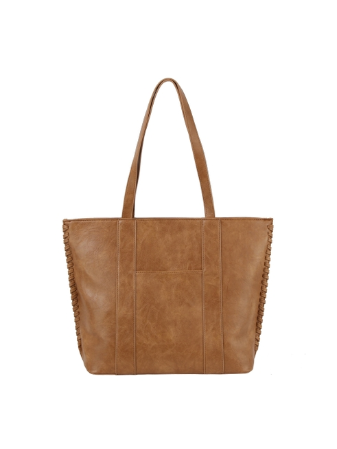 Stone Side Braided Tote