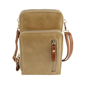 Lavender Multi Pocket Phone Crossbody Bag