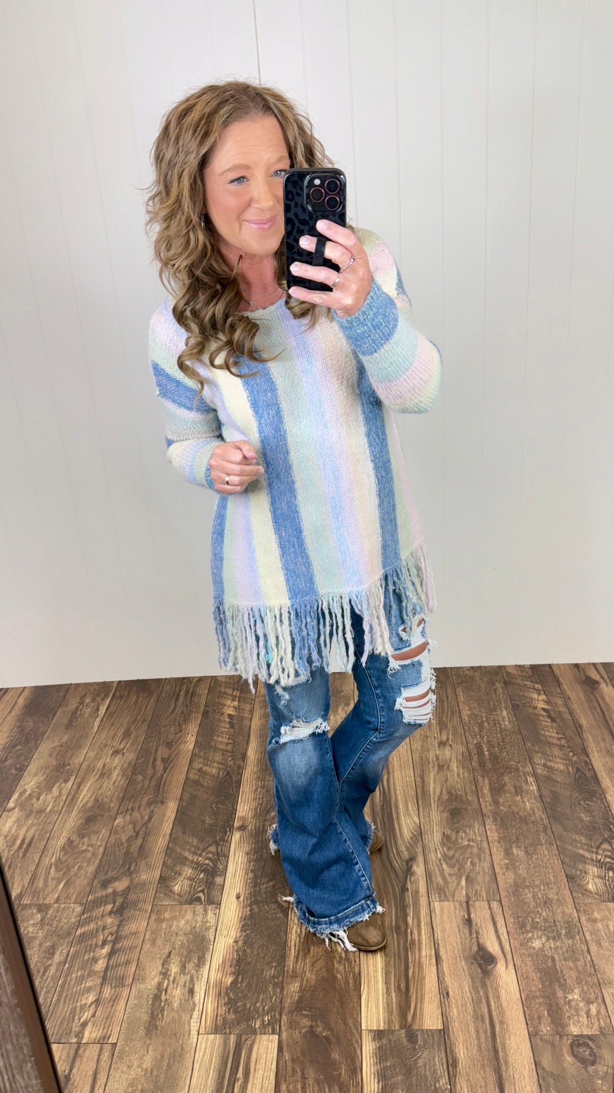 Blue Dreamy Fringe Sweater (SM-XL)