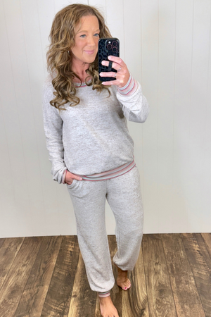 Htr Mocha Brushed Jogger Loungewear Set