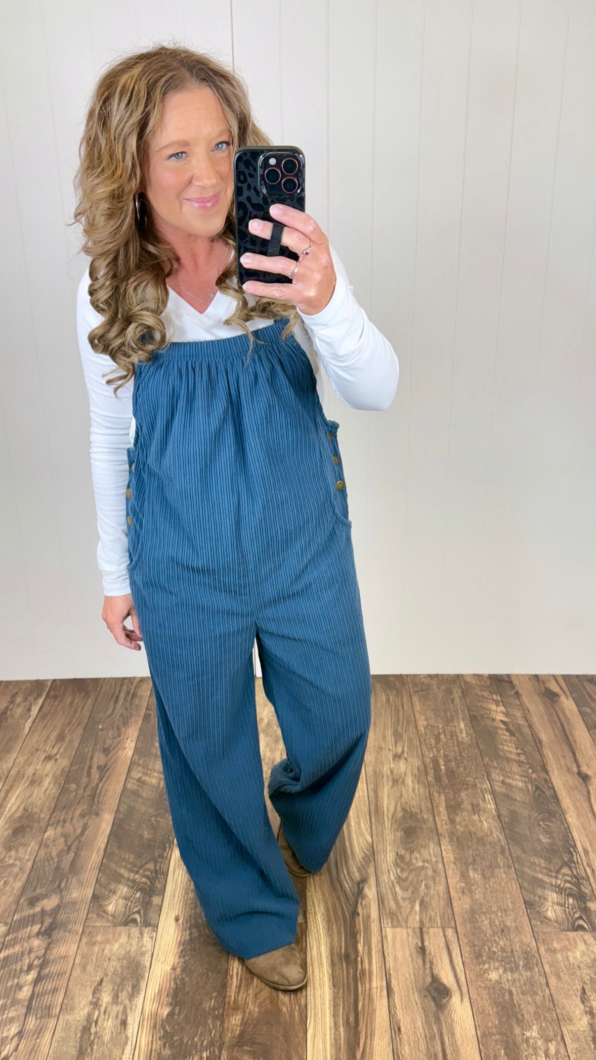 Blue Corduroy Overalls (SM-XL)