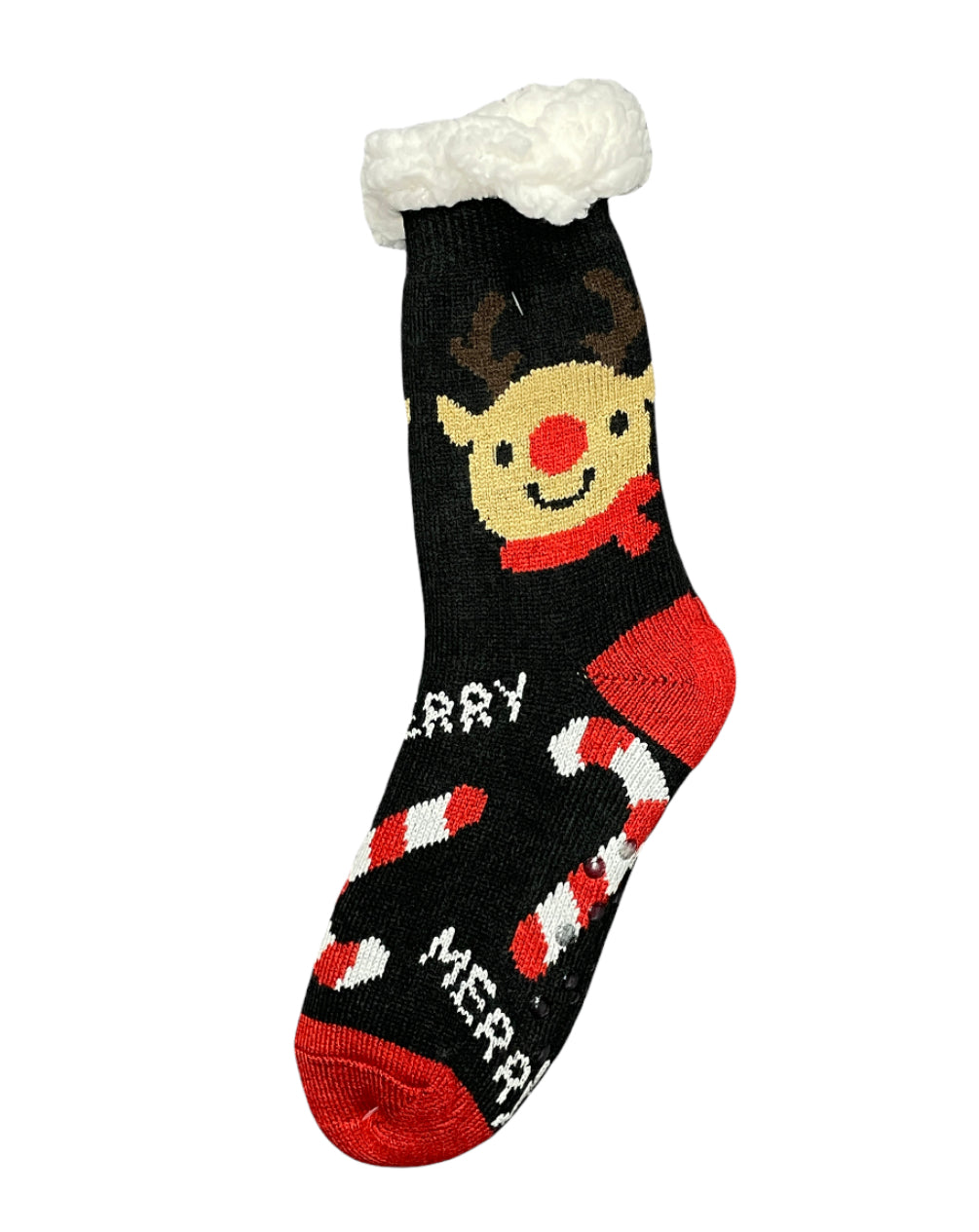 Rudolph Sherpa Slipper Socks-77